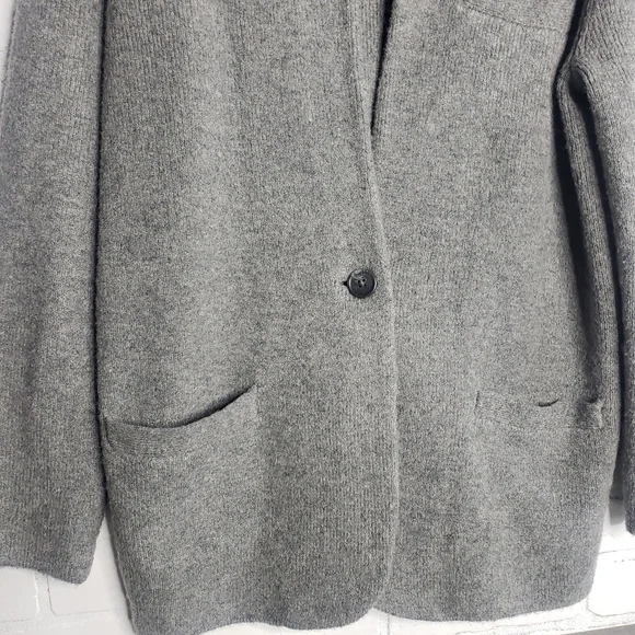 J.Crew Cocoon Grey Sweater-Blazer - Picture 2 of 6